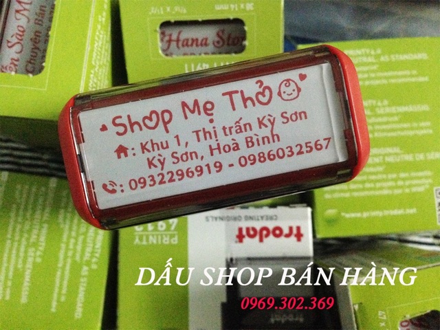 DẤU SHOP BÁN HÀNG CỠ TO 22x58mm