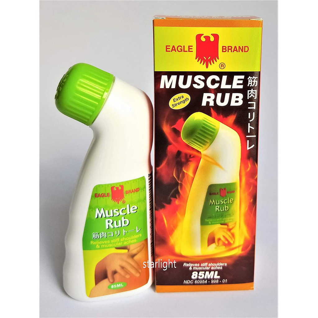 Dầu nóng xoa bóp Eagle Brand Muscle Rub 85ml dạng chai lăn tiện dụng - Hàng chính hãng