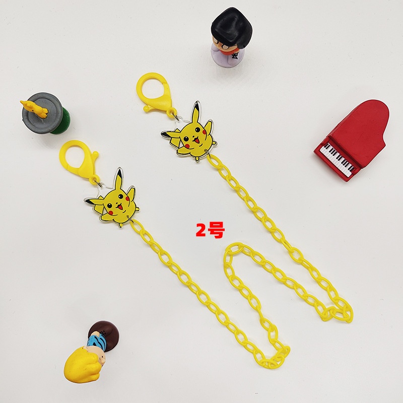 Dây Xích Đeo Mắt Kính Bằng Acrylic Hình Pokemon Pikachu Thời Trang Cho Bé