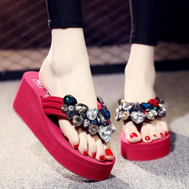 Dép Sandal Đế Dày Mềm Mại Phong Cách Thời Trang Mùa Hè Dành Cho Nữ