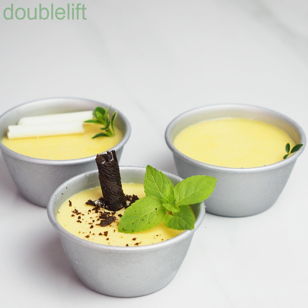 Khuôn làm bánh trứng pudding hình tròn bằng thép carbon chống dính
