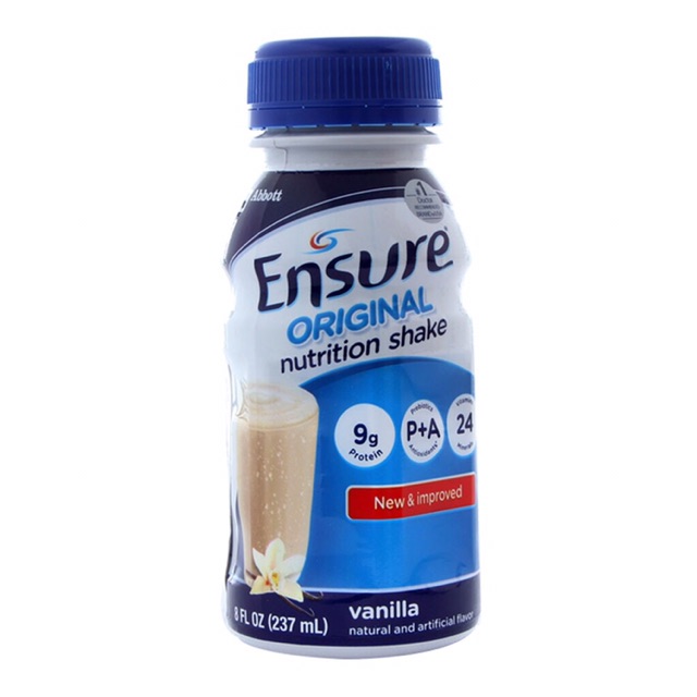 [Mã 267FMCGSALE giảm 8% đơn 500K] Lốc 6 chai Ensure nước vị vani (237ml)