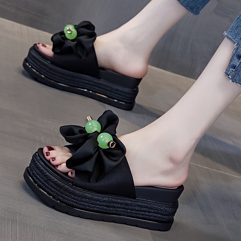 Dép Sandal Nữ Đế Dày Tăng Chiều Cao Phong Cách Hàn Quốc Thời Trang Mùa Hè Mới