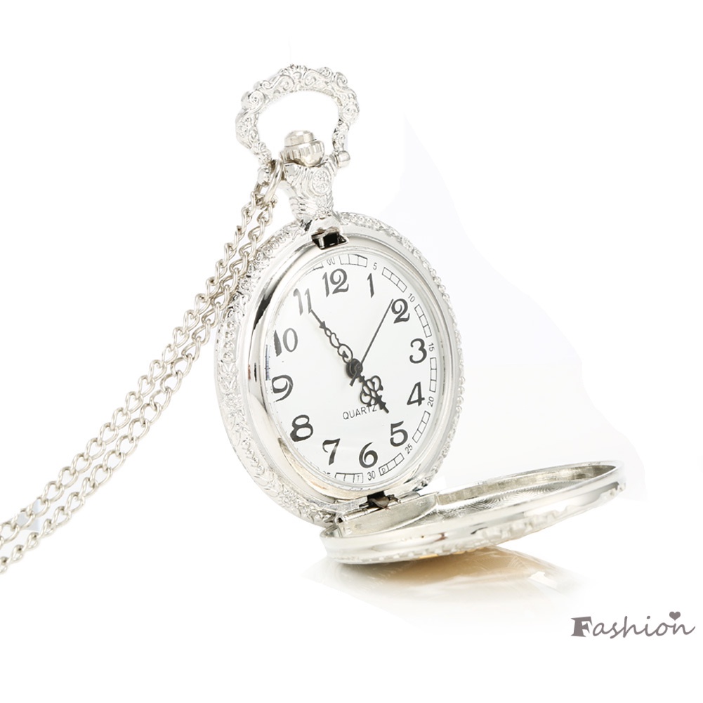 Đồng Hồ Bỏ Túi Hình Tàu Lửa Phong Cách Vintage