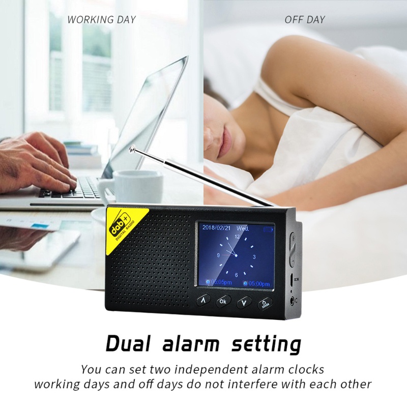 Radio kỹ thuật số DAB/DAB+ kết nối Bluetooth thiết kế nhỏ gọn tiện dụng
