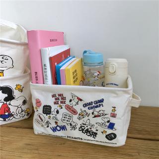 ⭐Yixin Những Thứ Dễ Thương⭐Giỏ Đựng Đồ Bằng Vải Chống Nước In Hình Hoạt Hình Có Thể Gấp Gọn Tiện Dụng