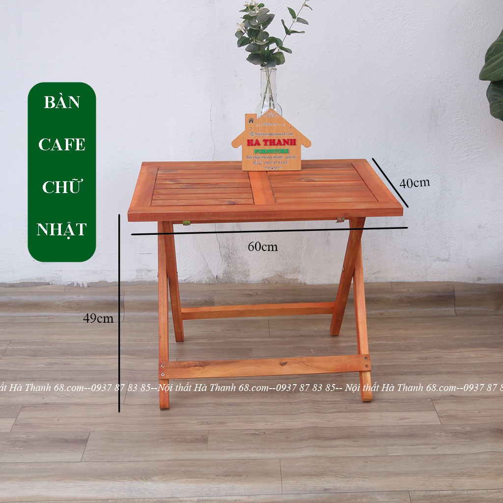 Bàn Cafe Mini Xếp Gọn- Bàn Ban Công Gỗ Tự Nhiên Giá Rẻ.