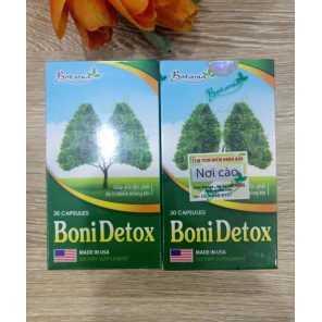BoniDetox - Chống oxy hóa, giúp bảo vệ phổi, hỗ trợ giải độc phổi do ô nhiễm không khí (lọ 30 viên)