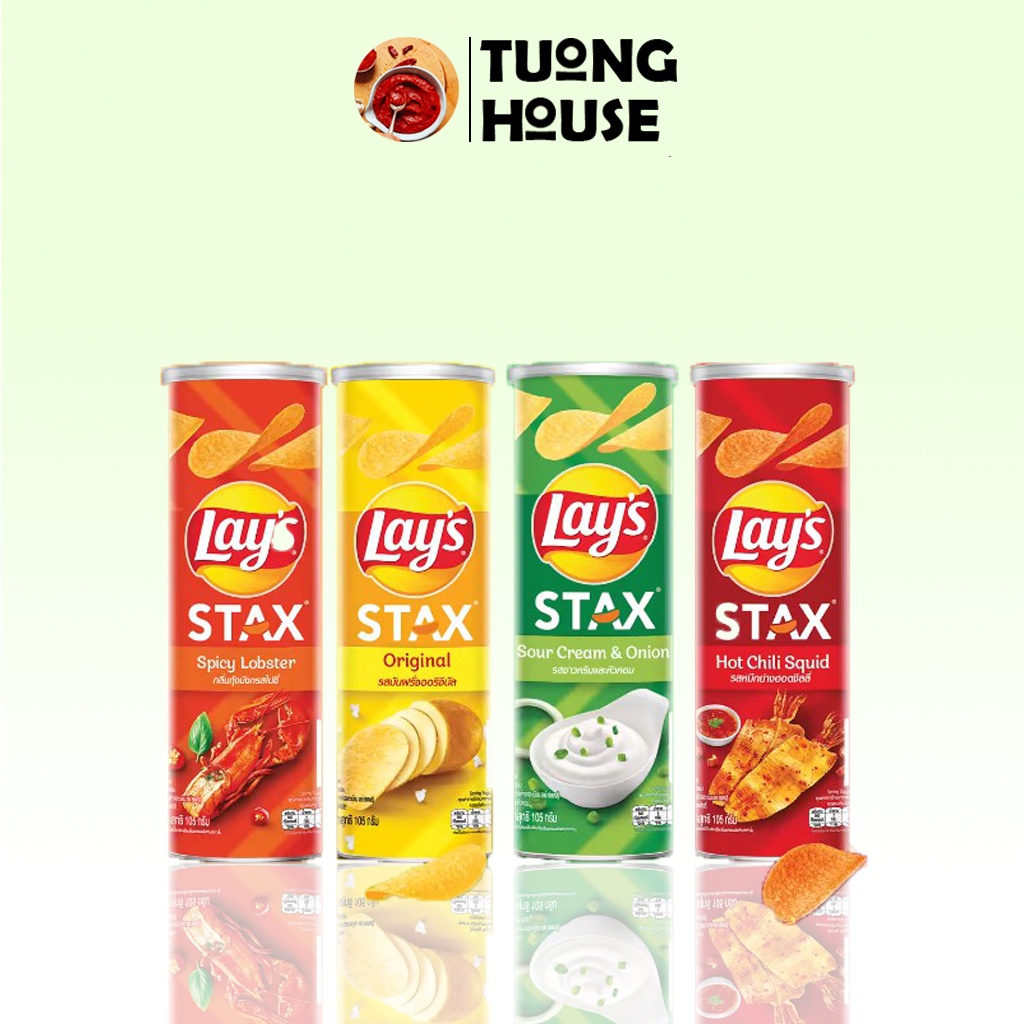 Khoai Tây Lát Lay's Stax Ống 160g