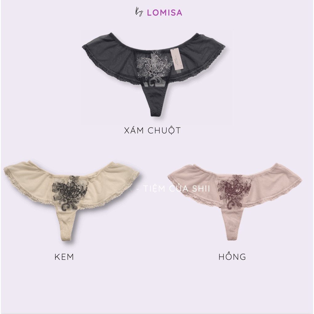 Quần lót lọt khe nữ quyến rũ chất lưới mền mại hình cánh tiên viền ren cực gợi cảm Freesize By LOMISA 1004 | BigBuy360 - bigbuy360.vn