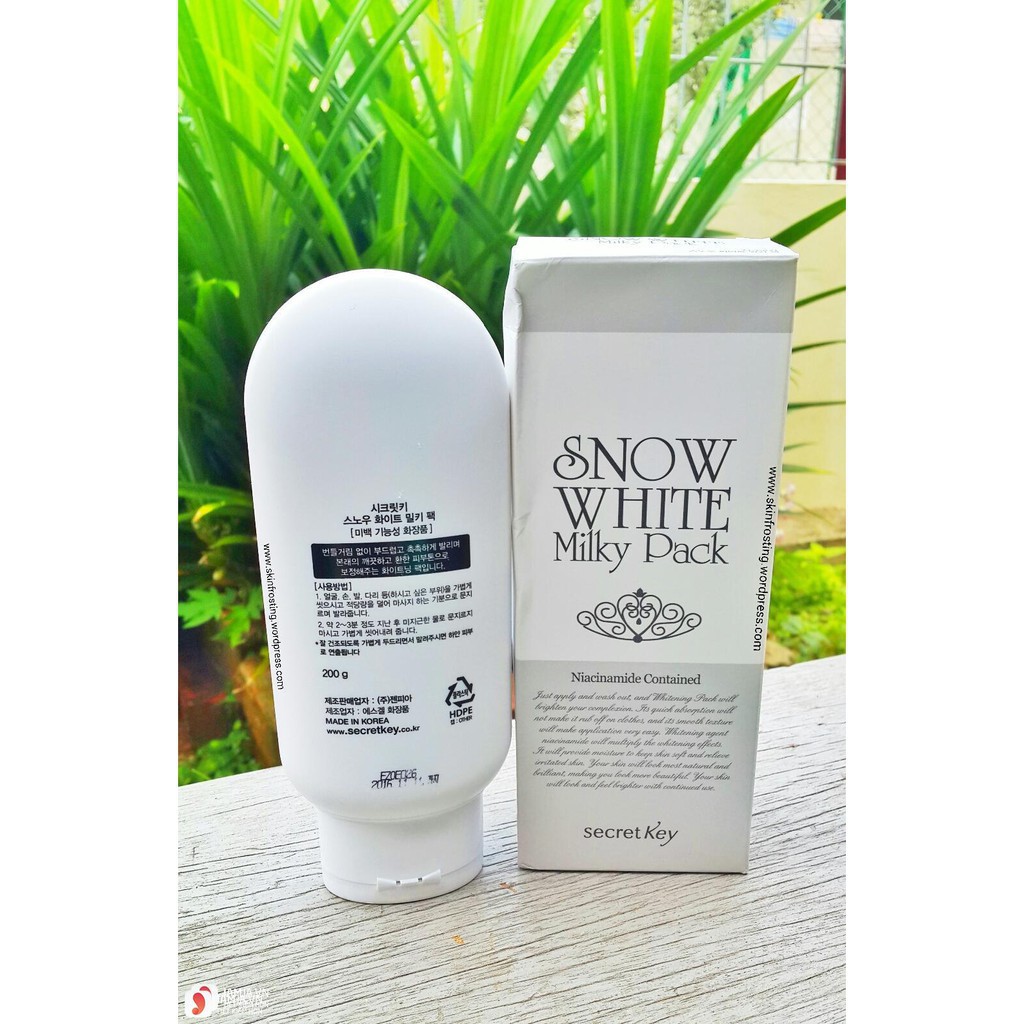 [Đang Sale – FreeShip] Dưỡng Trắng DA MẶT và BODY cao cấp Snow White Milky Pack - da luôn mềm mại, trắng sáng G115