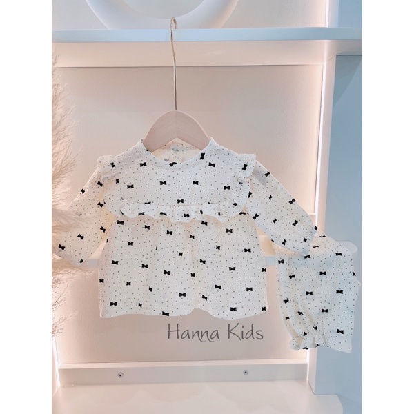 Ảnh thật -Bộ dài tay cánh tiên cho bé gái vải xô muslin cao cấp, bộ thu đông họa tiết xinh xắn cho bé gái