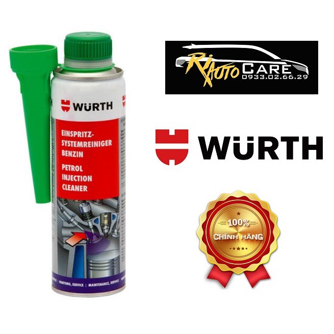 Dung Dịch Súc béc xăng Wurth Petrol Injection System Cleaner 300ml 5861111300