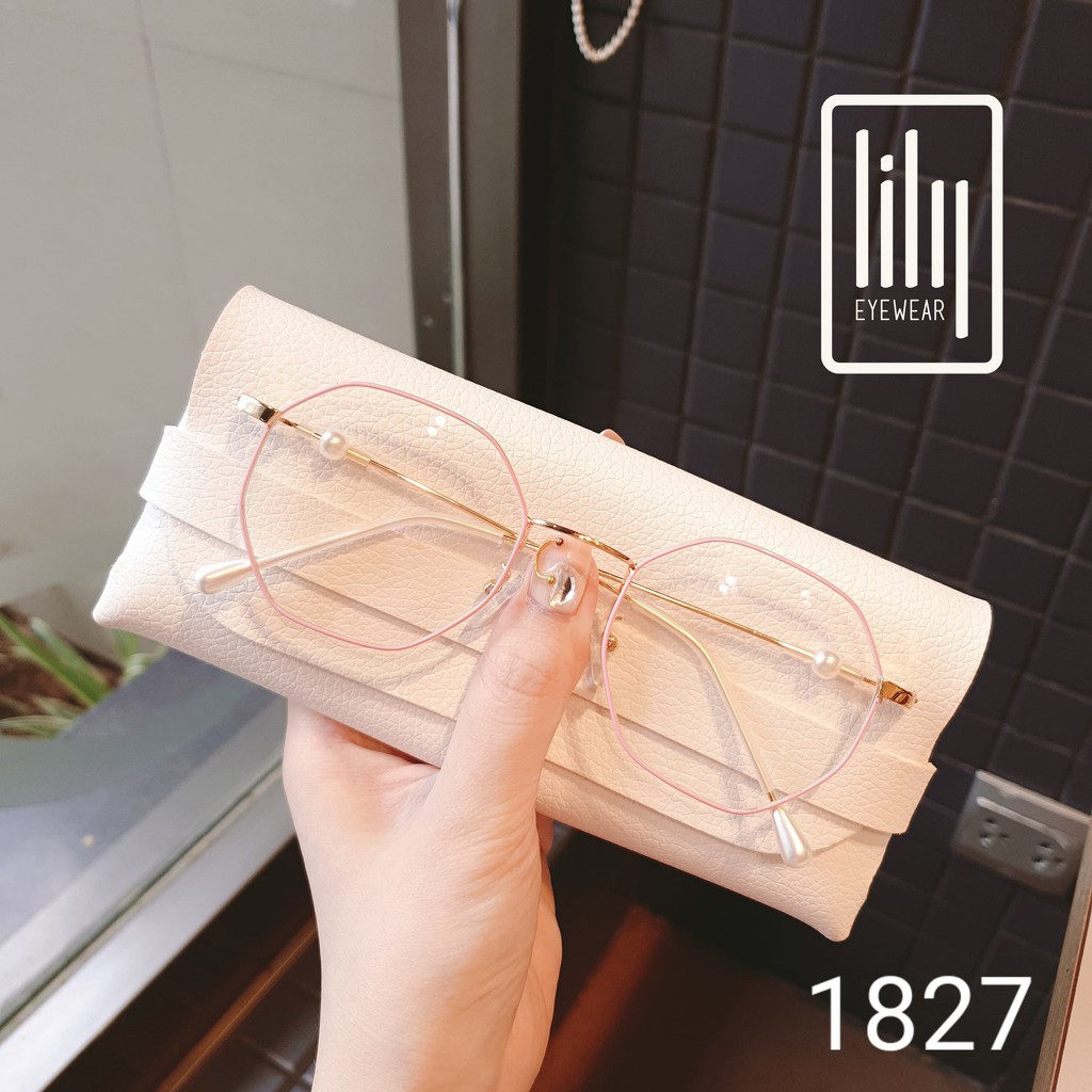 Gọng Kính Cận Kim Loại 1827 - Gọng Kính Mắt Kiểu Dáng Hàn Quốc