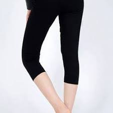 Quần legging nâng mông lửng qua đầu gối co giãn dày dặn