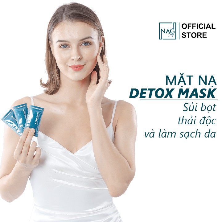 Mặt nạ sủi bọt Detox Mask 05gr thải độc sủi bọt làm sạch bụi bẩn bã nhờn trên da - NAG