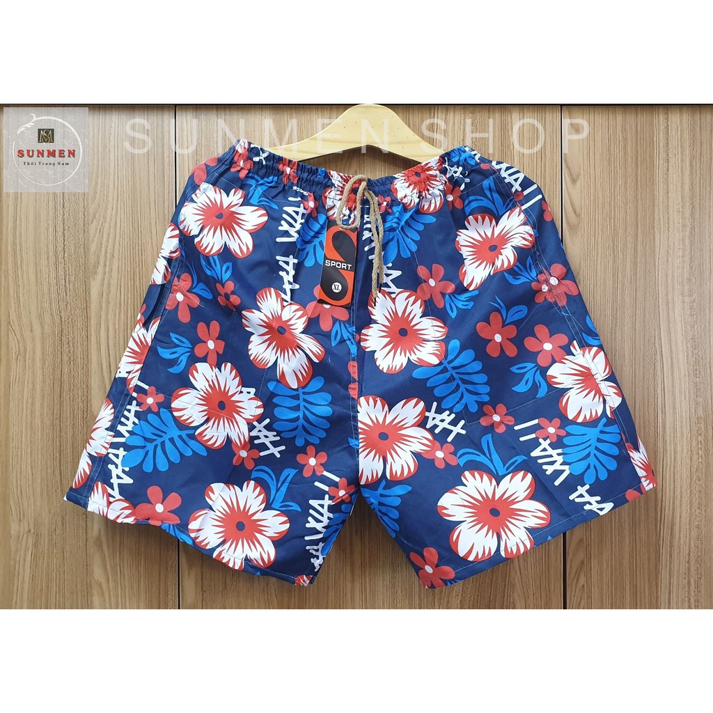 [HCM] Quần Short Nam Đi Biển 7 Màu In Họa Tiết Thời Trang SUNMEN Size Từ 55 - 80kg