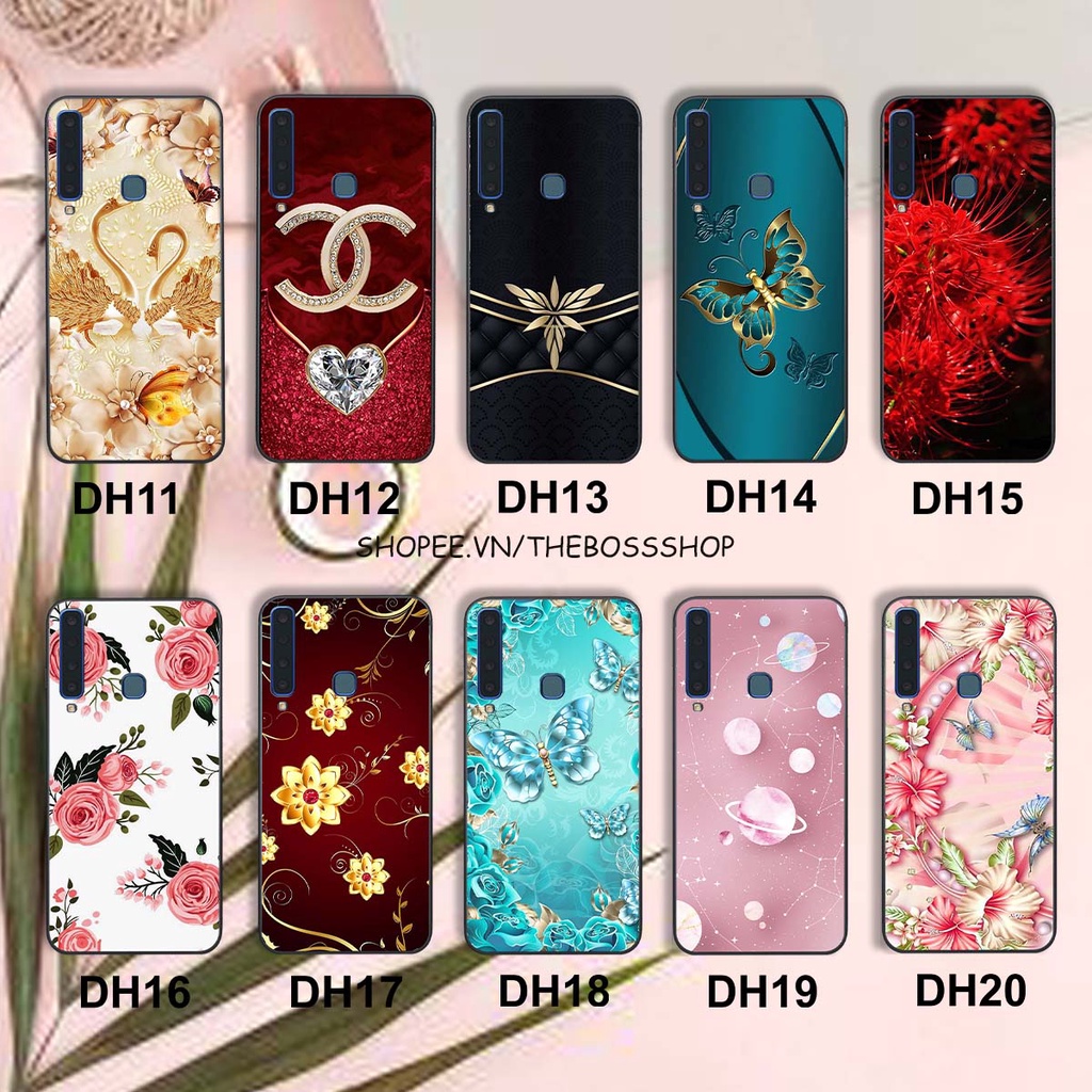 Ốp lưng Samsung A9 2018 in hình hoa xinh xắn, hiện đại , thời trang ,phong cách