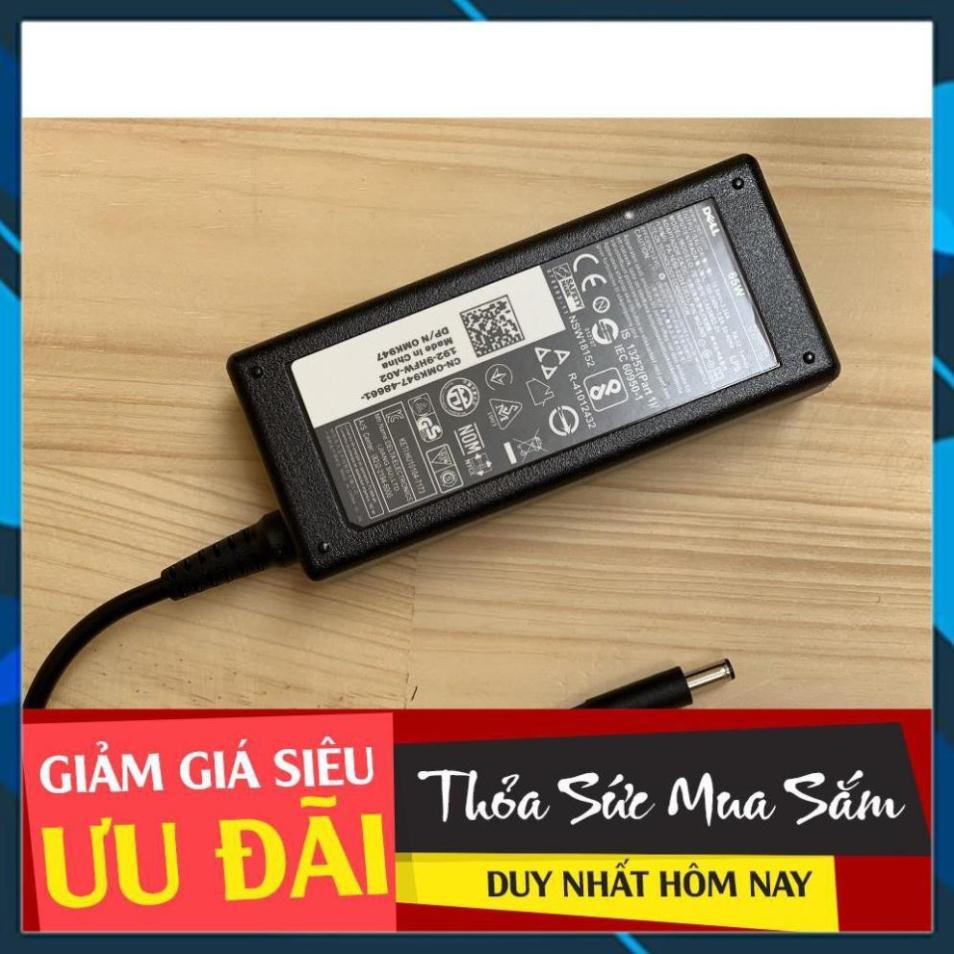 Cục sạc laptop  DELL 19.5V-3.34A 65W - CHÂN KIM NHỎ - CHÍNH HÃNG