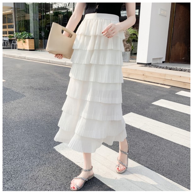 Chân Váy Dài Xếp Ly Thời Trang Nữ Tính