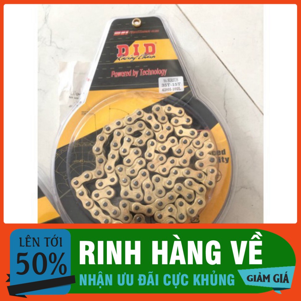 [GIÁ HUỶ DIỆT] Nhông sên đĩa Did vàng MS 600 ĐẠI KA GROUP