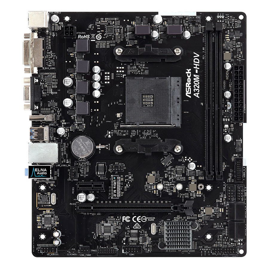 [Mã ELCL99 giảm 7% đơn 500K] Bo mạch chủ Asrock A320M-DVS Hàng chính hãng FPT - Vĩnh Xuân phân phối BH 36 Tháng | BigBuy360 - bigbuy360.vn