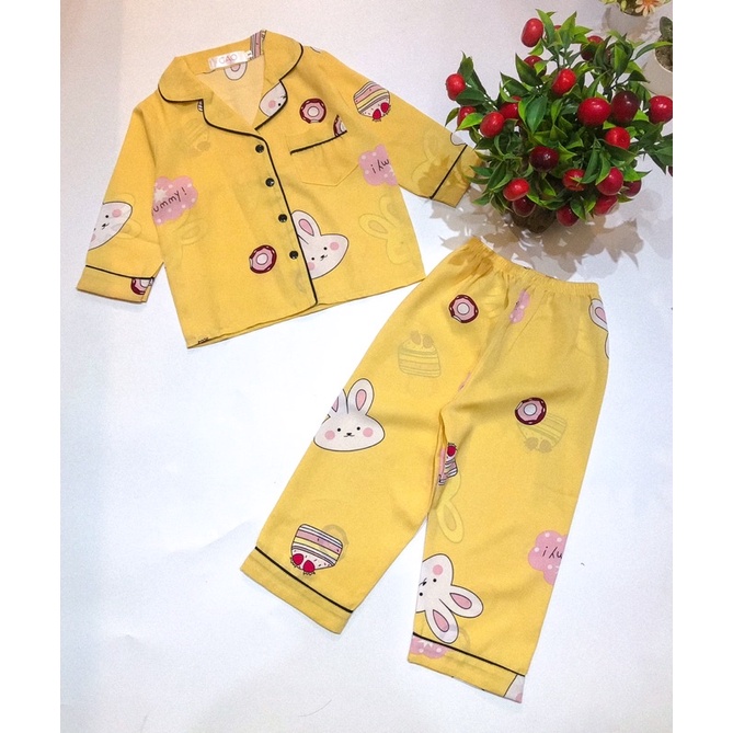 Đồ bộ pijama cho bé gái bé trai lụa mango