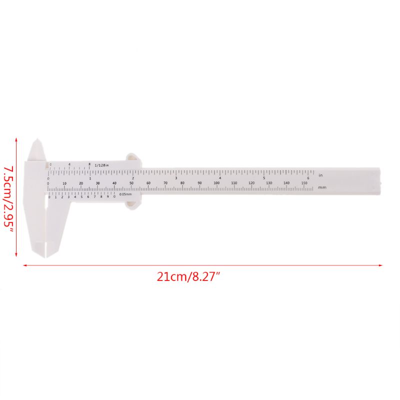 Thước Cặp Cơ Bằng Nhựa 0-150MM​Công Cụ Hàng Ngày ter Guage
