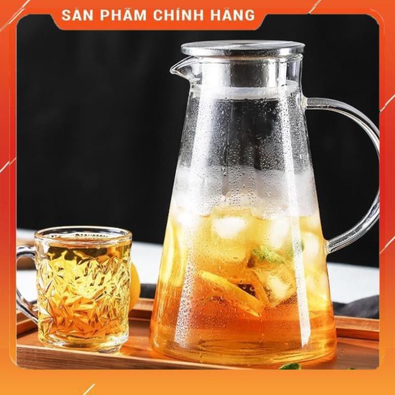 CHÍNH HÃNG -  Ấm pha trà Deli  inox 1800ml,bình pha trà thủy tinh ,bình ủ trà cao cấp,bình đựng nước 1800ml | BigBuy360 - bigbuy360.vn