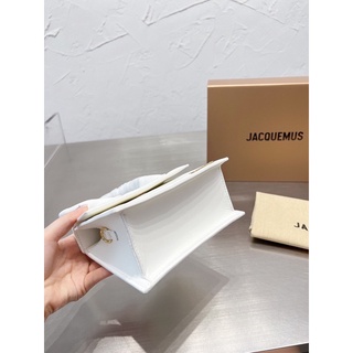 TÚI JACQUEMUS DA BÒ SIZE 18CM (Sẵn tay xoắn)