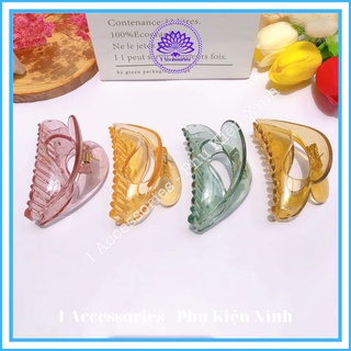 Kẹp tóc cài tóc càng cua nhựa nữ nhiều màu phong cách hàn quốc i accessories