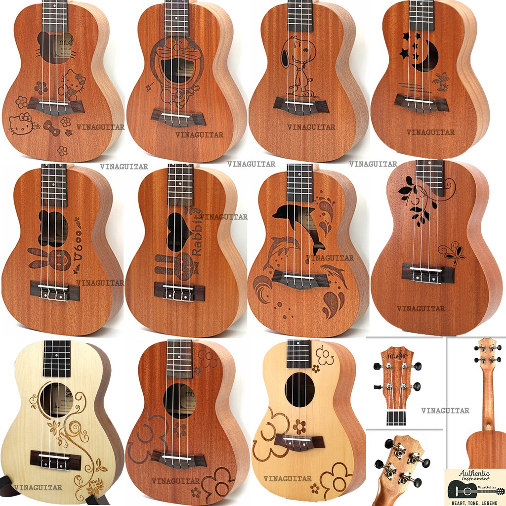 Đàn Ukulele Concert MUSIC GKC45 full gỗ mahagony