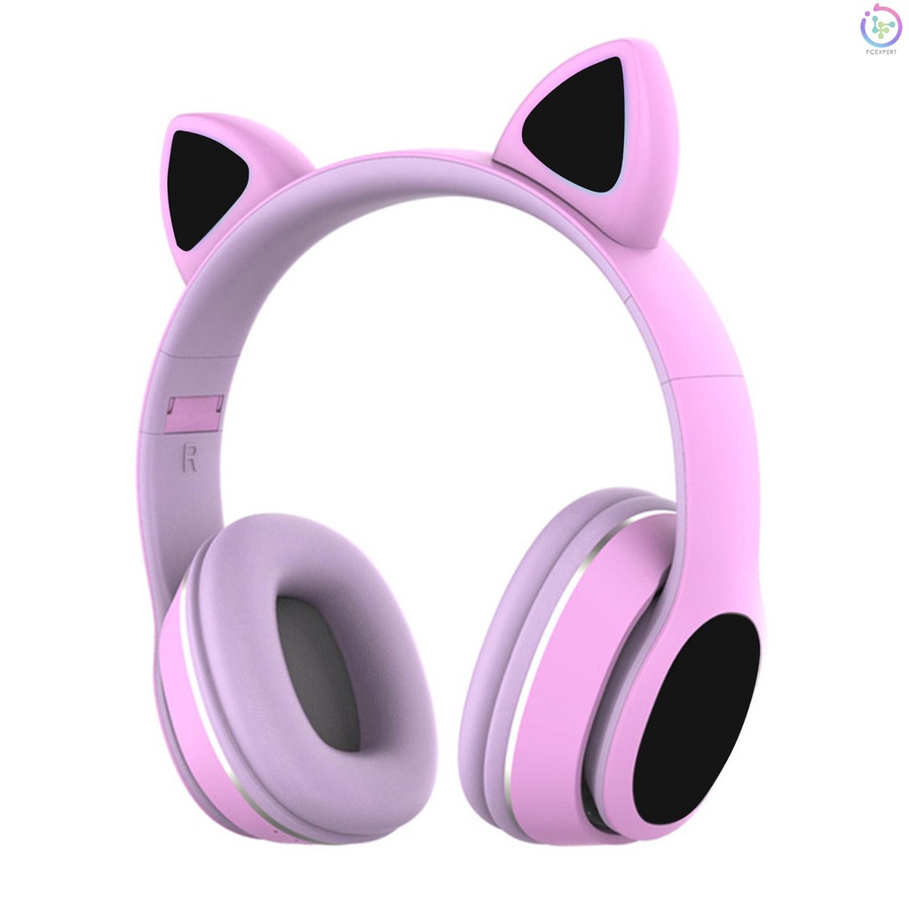 Tai Nghe Chụp Tai L400 Bluetooth 5.0 Không Dây Có Micro AUX IN TF Phát Sáng MP3 7 Màu Cho Máy Tính