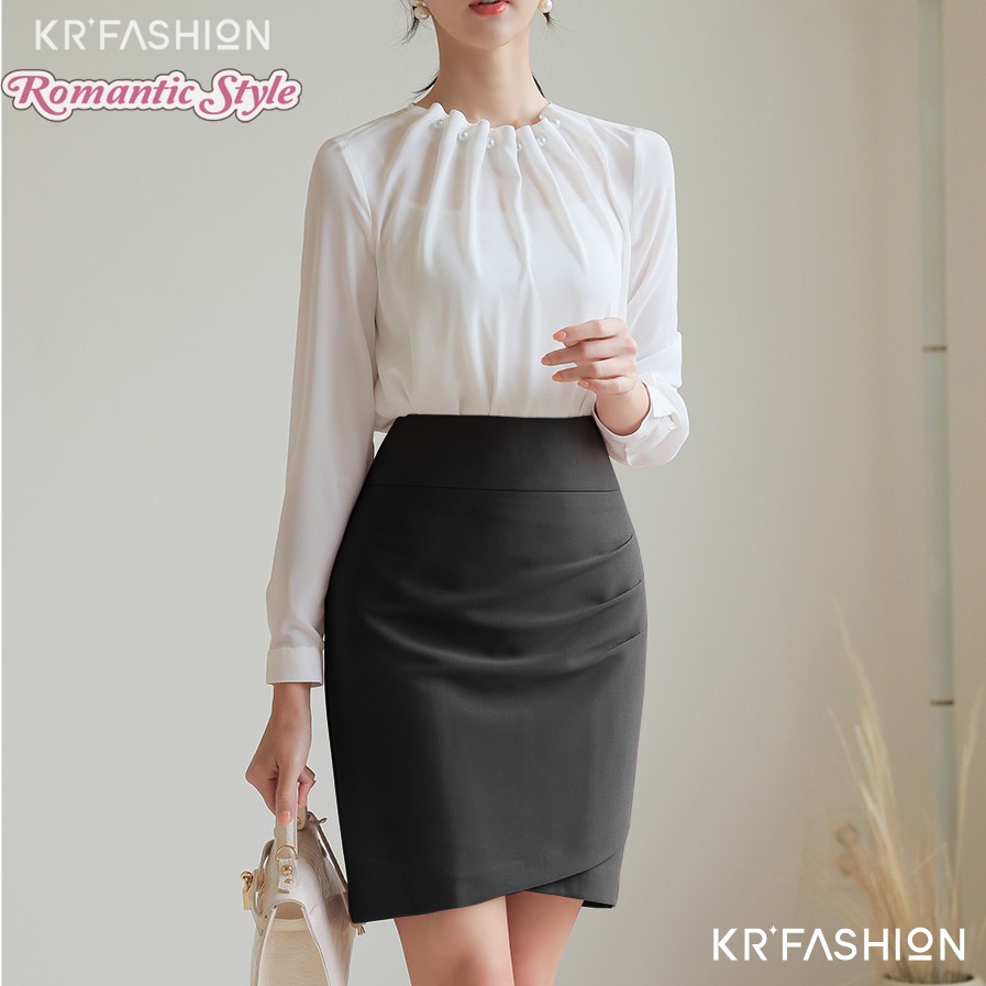 Chân váy công sở Hàn Quốc SK2102 KRfashion  cao cấp váy công sở đẹp màu Pink Korea | BigBuy360 - bigbuy360.vn