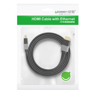 Cáp HDMI 1.4 dẹt (19+1 lõi đồng) Ethernet 3D 4K 3M UGREEN 30111