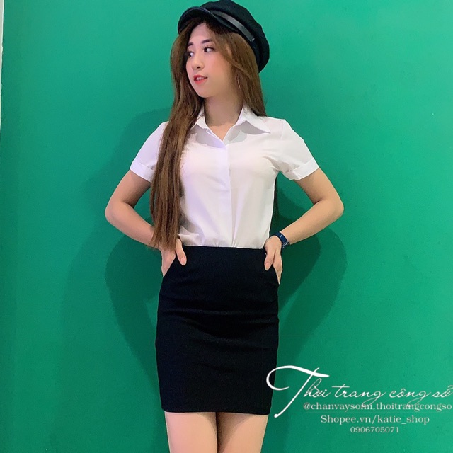 Chân Váy Bút Chì Công Sở Có Túi V167