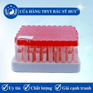 Ống nghiệm đông máu SERUM HTM dùng trong xét nghiệm y khoa hộp 100 cái
