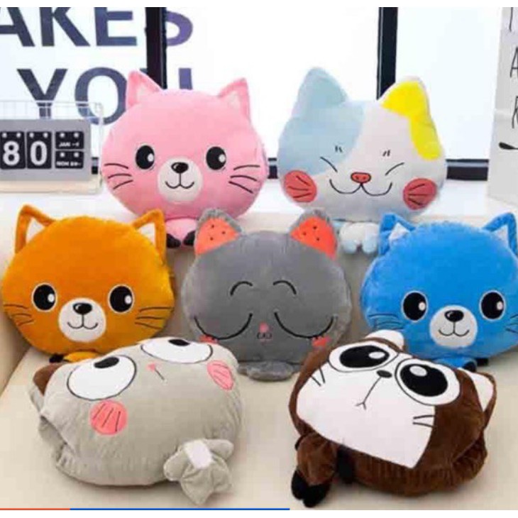 Bộ chăn gối văn phòng hình thú siêu ngộ nghĩnh