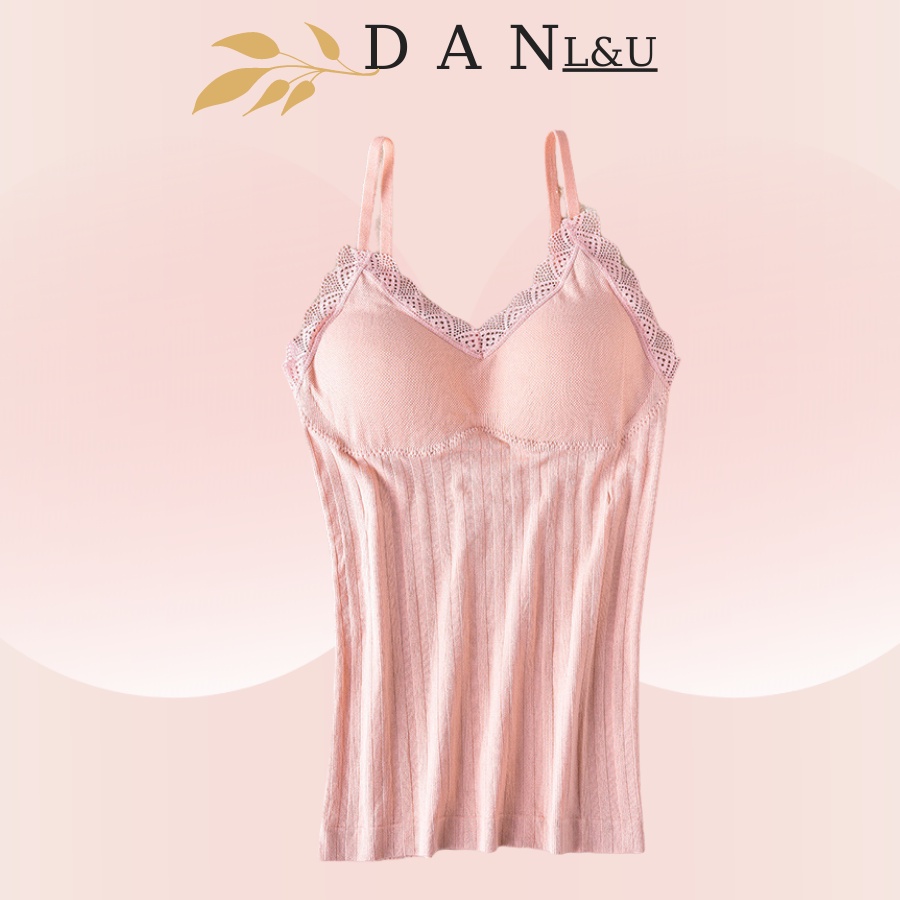Áo Ngực Dáng Dài Cotton Co Dãn Có Đệm Thoải Mái DAN L&amp;U 3328