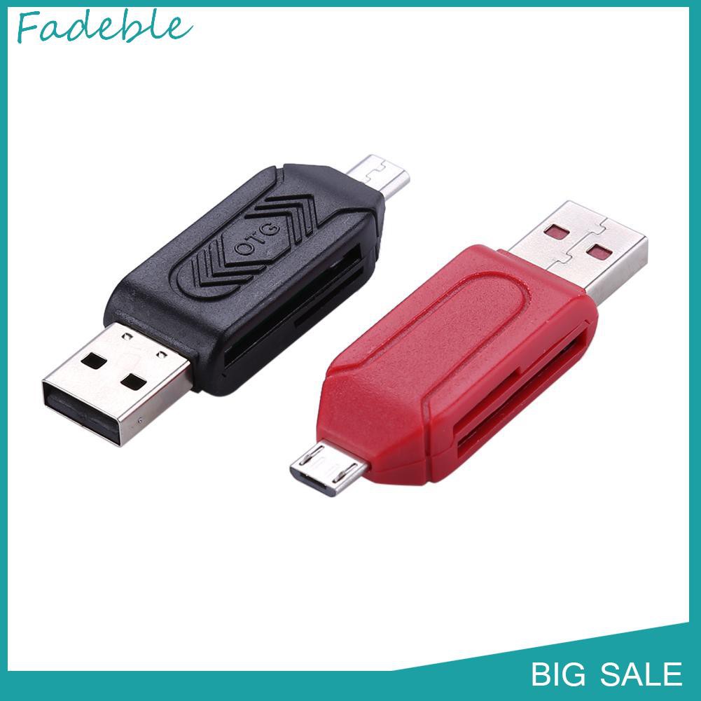 Đầu Đọc Thẻ Nhớ Usb 2.0 Otg Tf / Sd Đa Năng