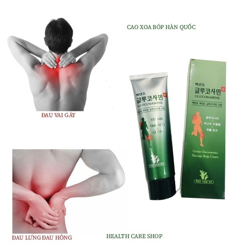 Dầu Xoa Bóp Hàn Quốc GLUCOSAMINE Không Gây Nóng Da 150ml/Tuýp