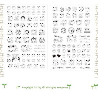 Sticker BLACK & WHITE -06pcs/set