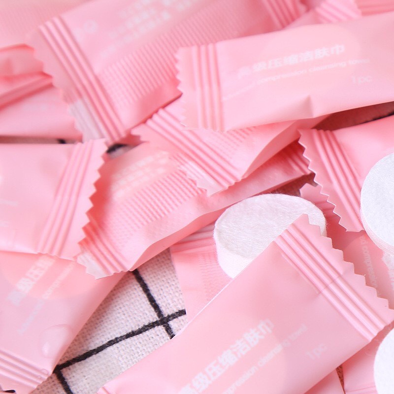 1 VIÊN Giấy nén du lịch hình viên kẹo 88005 ship siêu tốc88