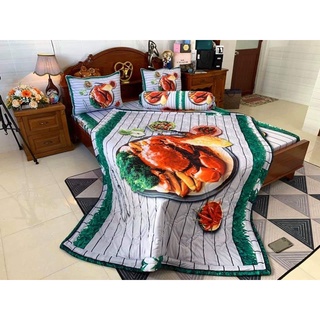 Drap thun Ý 5D MẪU CUA 1m6 có mền