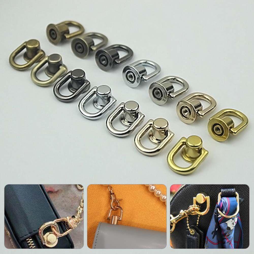 QQMALL Phụ Kiện Khóa Kim Loại Tròn Chuyên Dụng Dành Cho Túi Xách