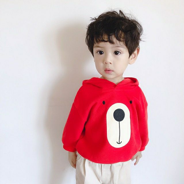 [HOT TREND] ÁO HOODIE GẤU NỈ BÔNG SIÊU CƯNG CHO BÉ TRAI VÀ GÁI 5-7KG