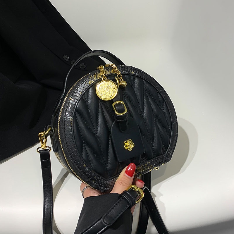 Túi Đeo Chéo Hình Tròn Nhỏ Thời Trang Cho Nữ