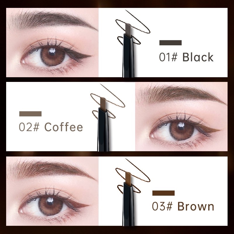 Chì Kẻ Mày 3D Đầu Dẹt ZEESEA Chống Thấm Nước  Smart Eyebrow Pencil Waterproof