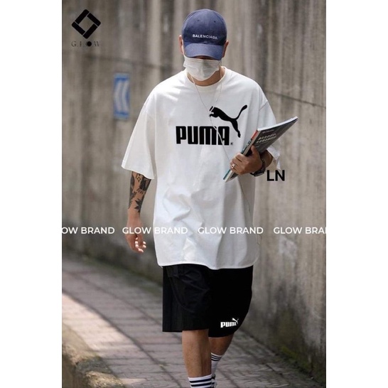 Đồ bộ hoạt hình form rộng ABC, Pu Ma+QUẦN Short♥️ Freesize dành cho nam nữSét trang phục thể thao Unisex,mặc nhà rẻ