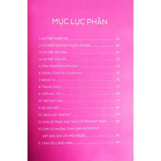 Sách - Nói với con về giới tính